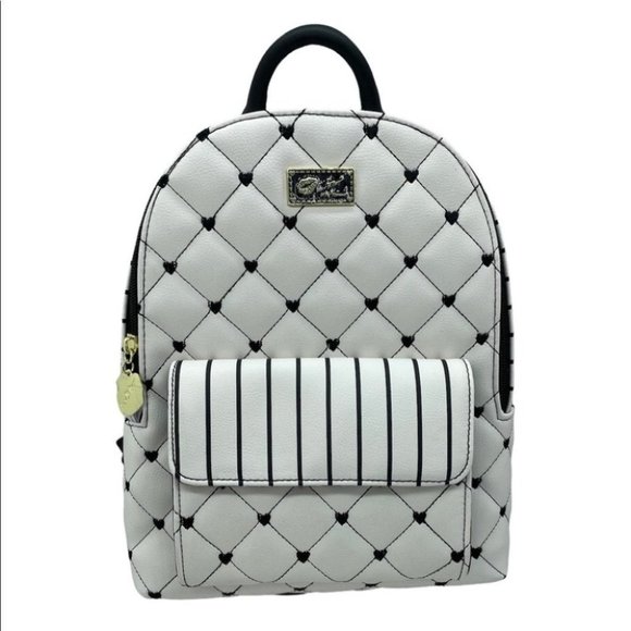 Betsey Johnson  Backpack Black/White Women - Picture 1 of 12